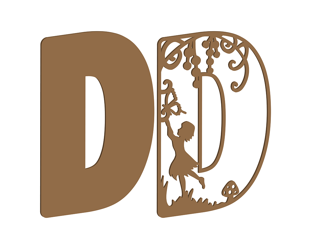 MDF Fairy Themed Letters