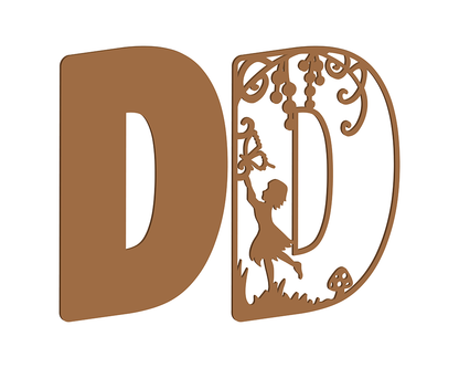 MDF Fairy Themed Letters