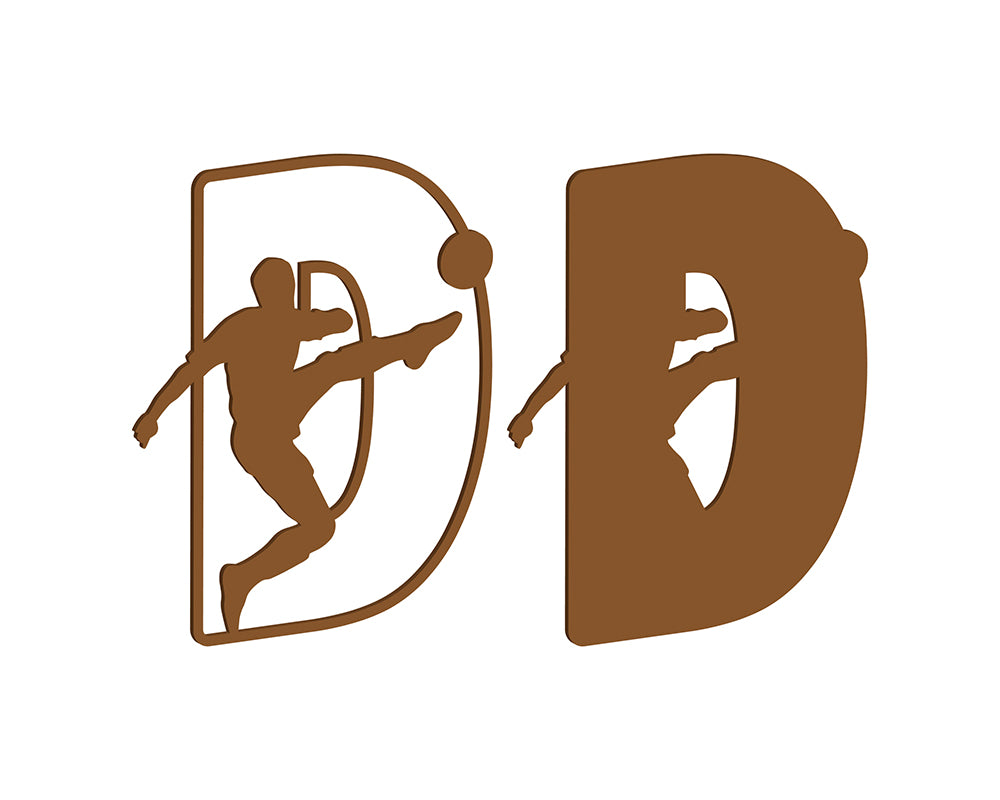 MDF Footballer Themed Letters