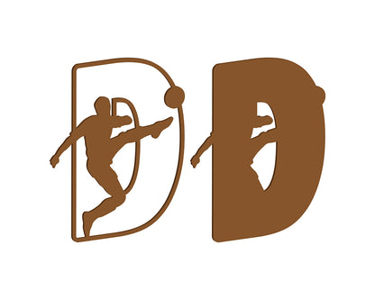 MDF Footballer Themed Letters