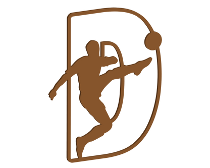 MDF Footballer Themed Letters