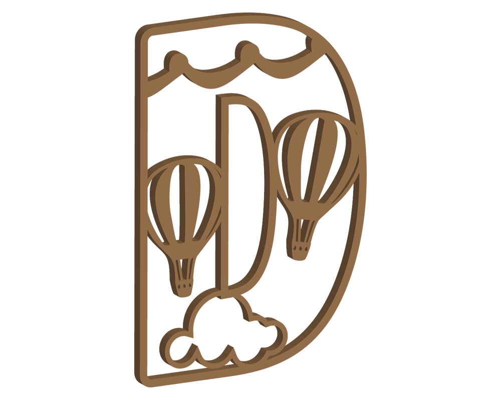 Hot Air Balloon Themed Letters