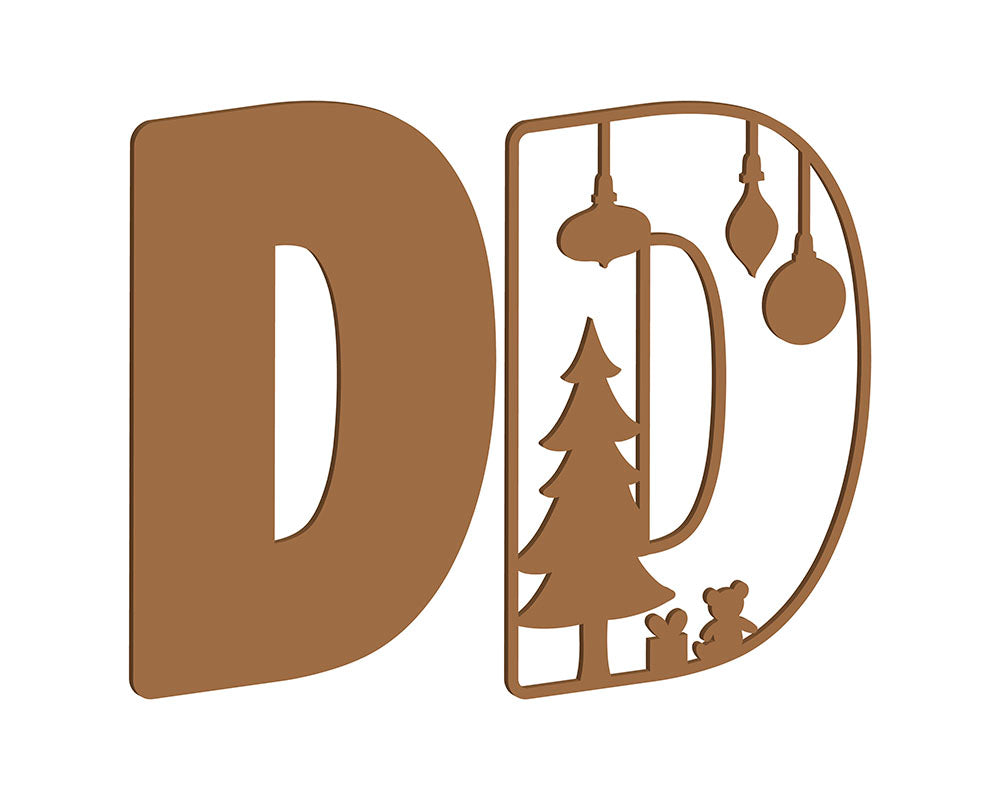 MDF Christmas Themed Letters