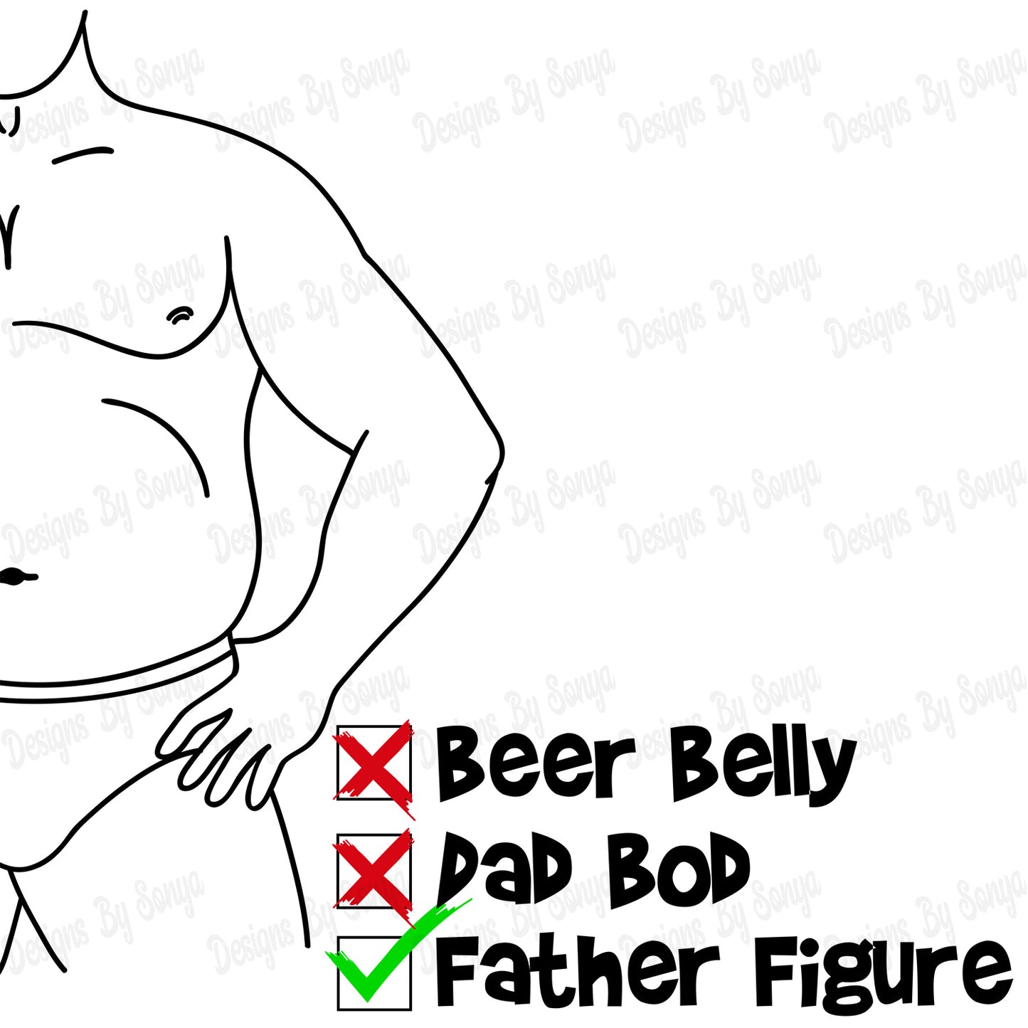 Dad Bod (Father Figure) EasyBlanks.co.uk