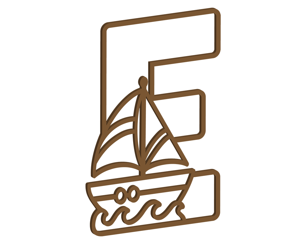 MDF Nautical Themed Letters (A-M)
