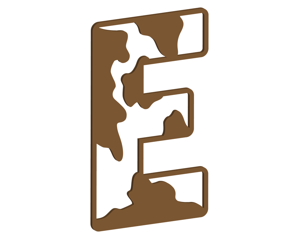 MDF Cow Themed Letters