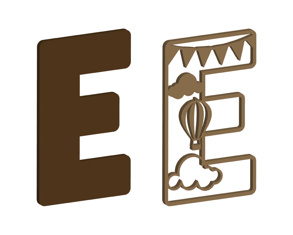 Hot Air Balloon Themed Letters