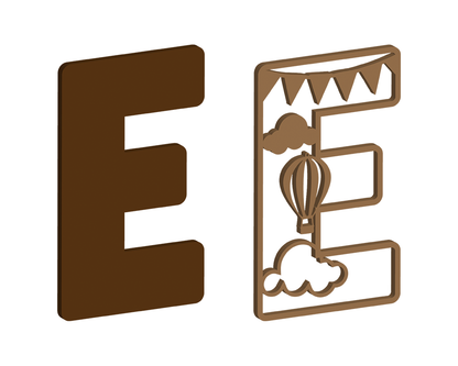 Hot Air Balloon Themed Letters