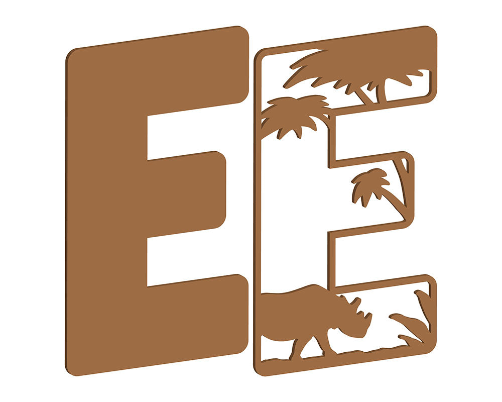 MDF Safari Themed Letters