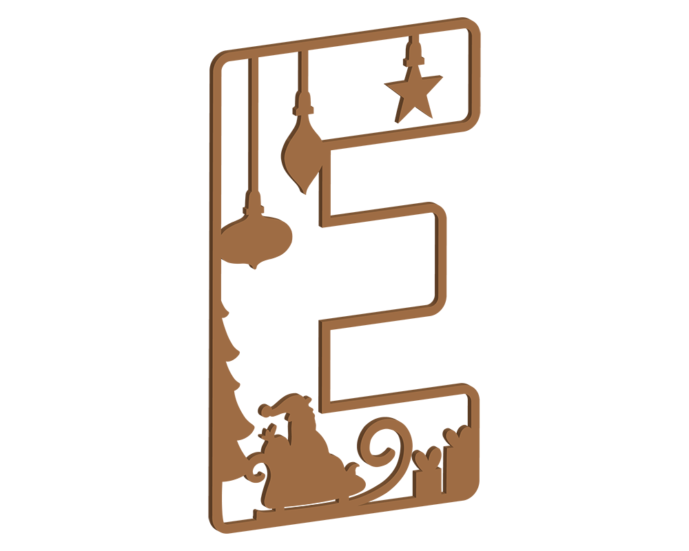 MDF Christmas Themed Letters
