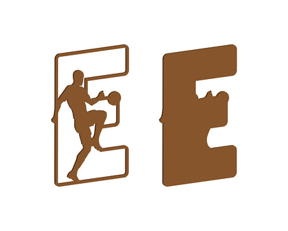MDF Footballer Themed Letters
