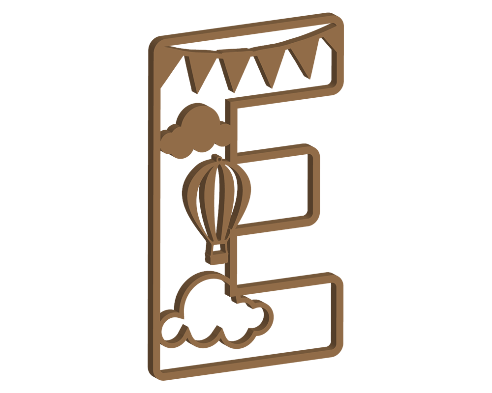 Hot Air Balloon Themed Letters