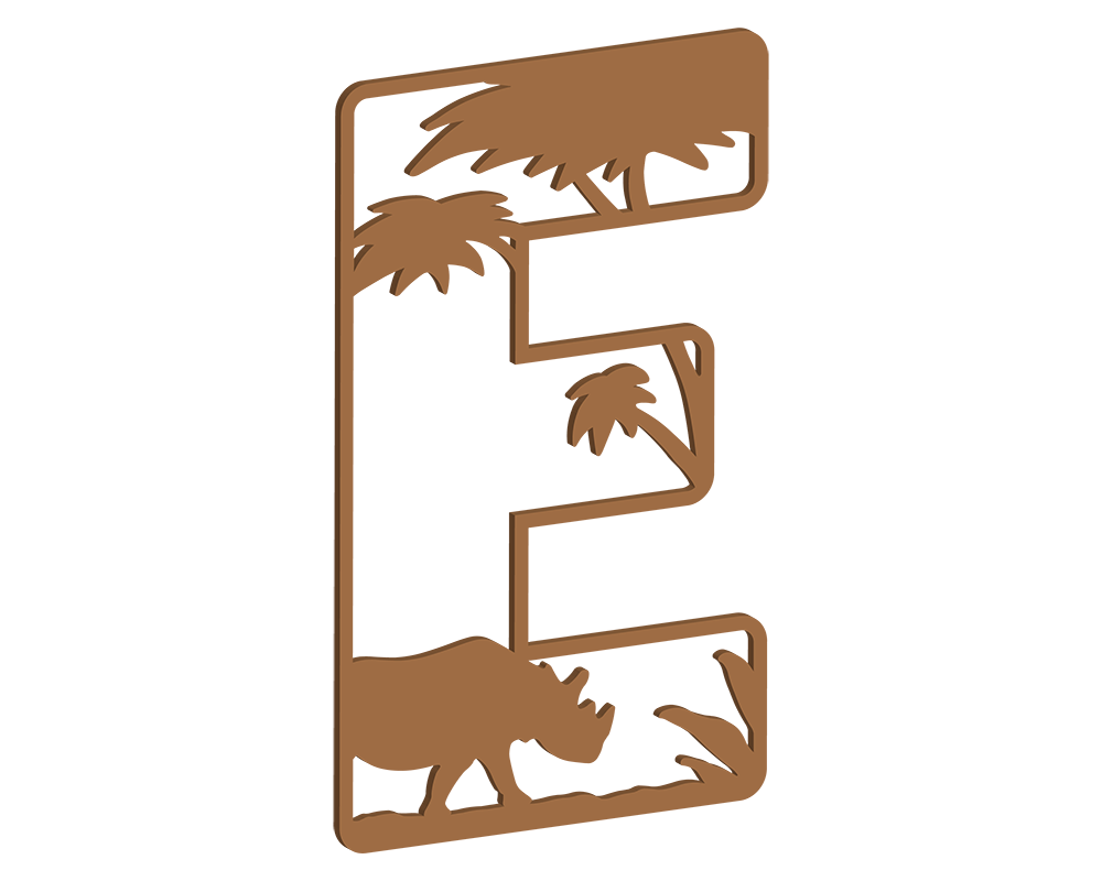 MDF Safari Themed Letters