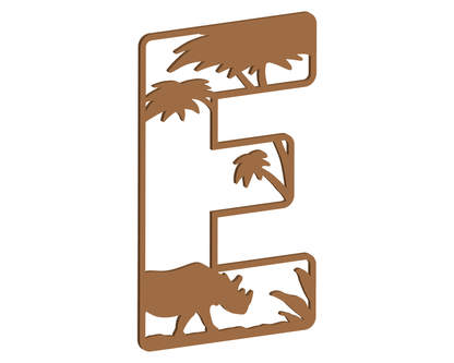 MDF Safari Themed Letters
