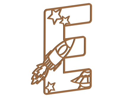 MDF Space Themed Letters