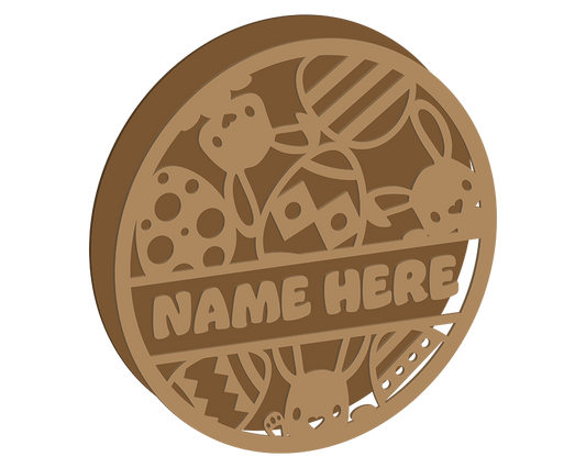 Easter Themed Name Plaque