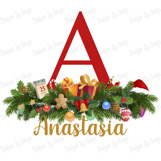 Christmas Garland Alphabet Set