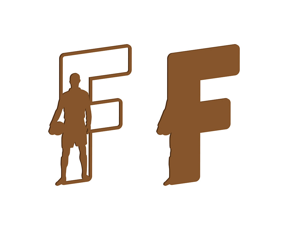 MDF Footballer Themed Letters