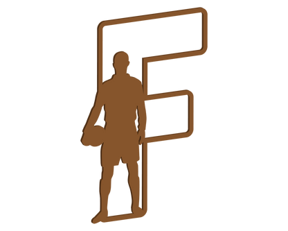 MDF Footballer Themed Letters
