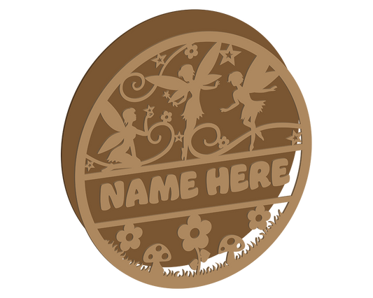 Fairy Themed Name Plaque