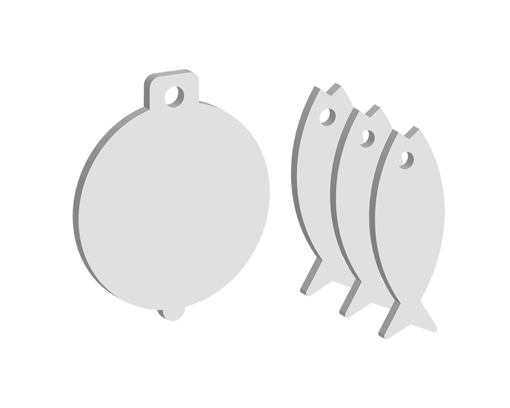 Float and Fish Keyring Pack (5 Sets)