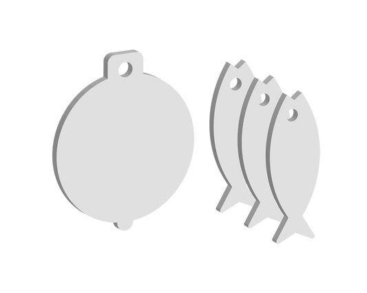 Float and Fish Keyring Pack (5 Sets)