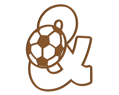 MDF Footballer Themed Letters