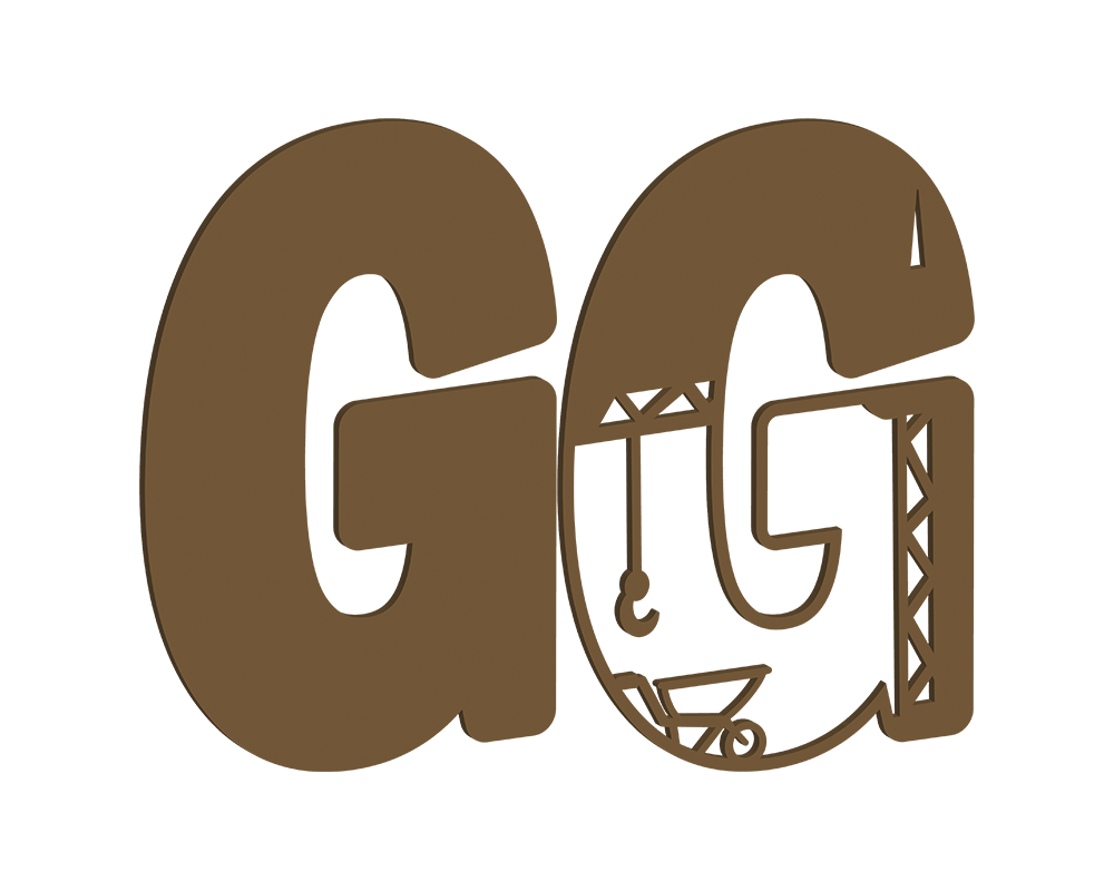 MDF Construction Themed Letters