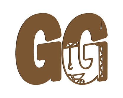 MDF Construction Themed Letters