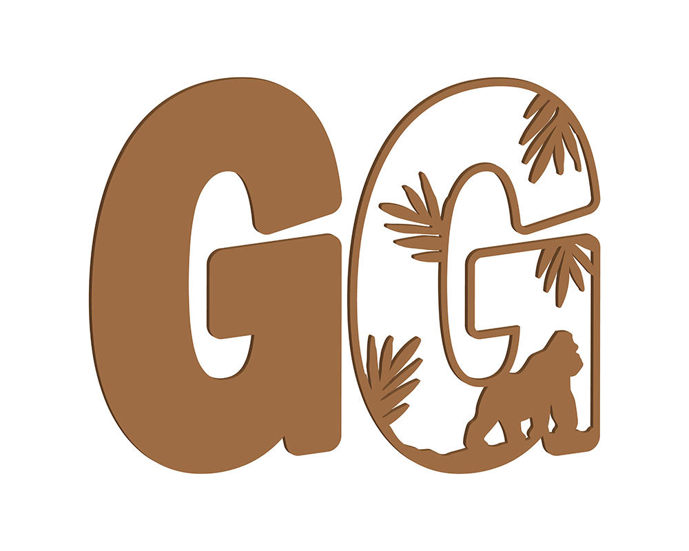MDF Safari Themed Letters