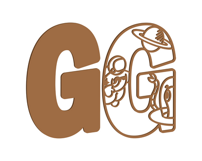 MDF Space Themed Letters