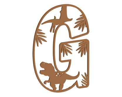 MDF Dino Themed Letters
