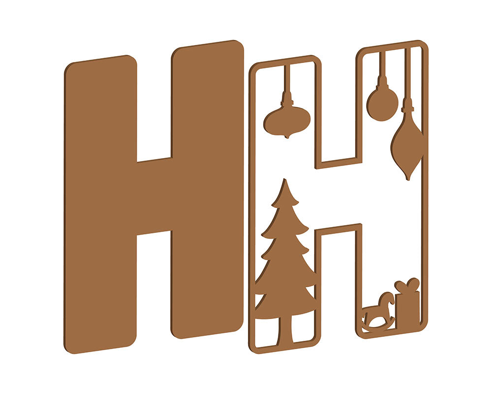 MDF Christmas Themed Letters