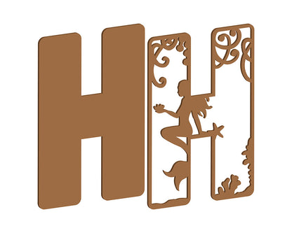 MDF Mermaid Themed Letters