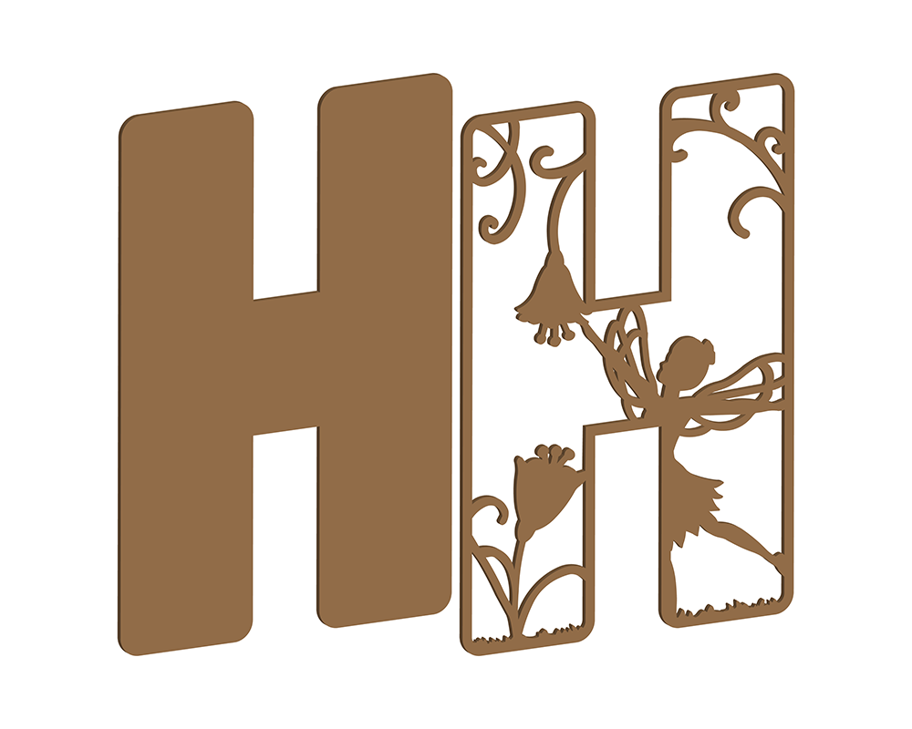 MDF Fairy Themed Letters
