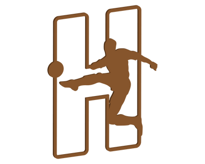 MDF Footballer Themed Letters