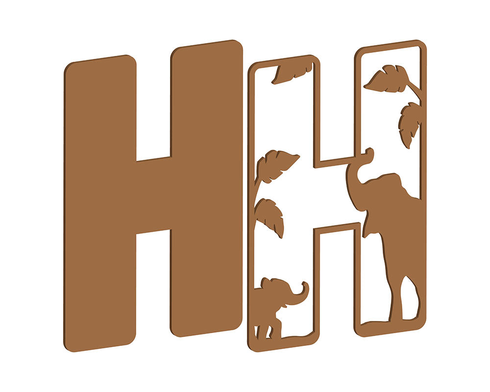 MDF Safari Themed Letters
