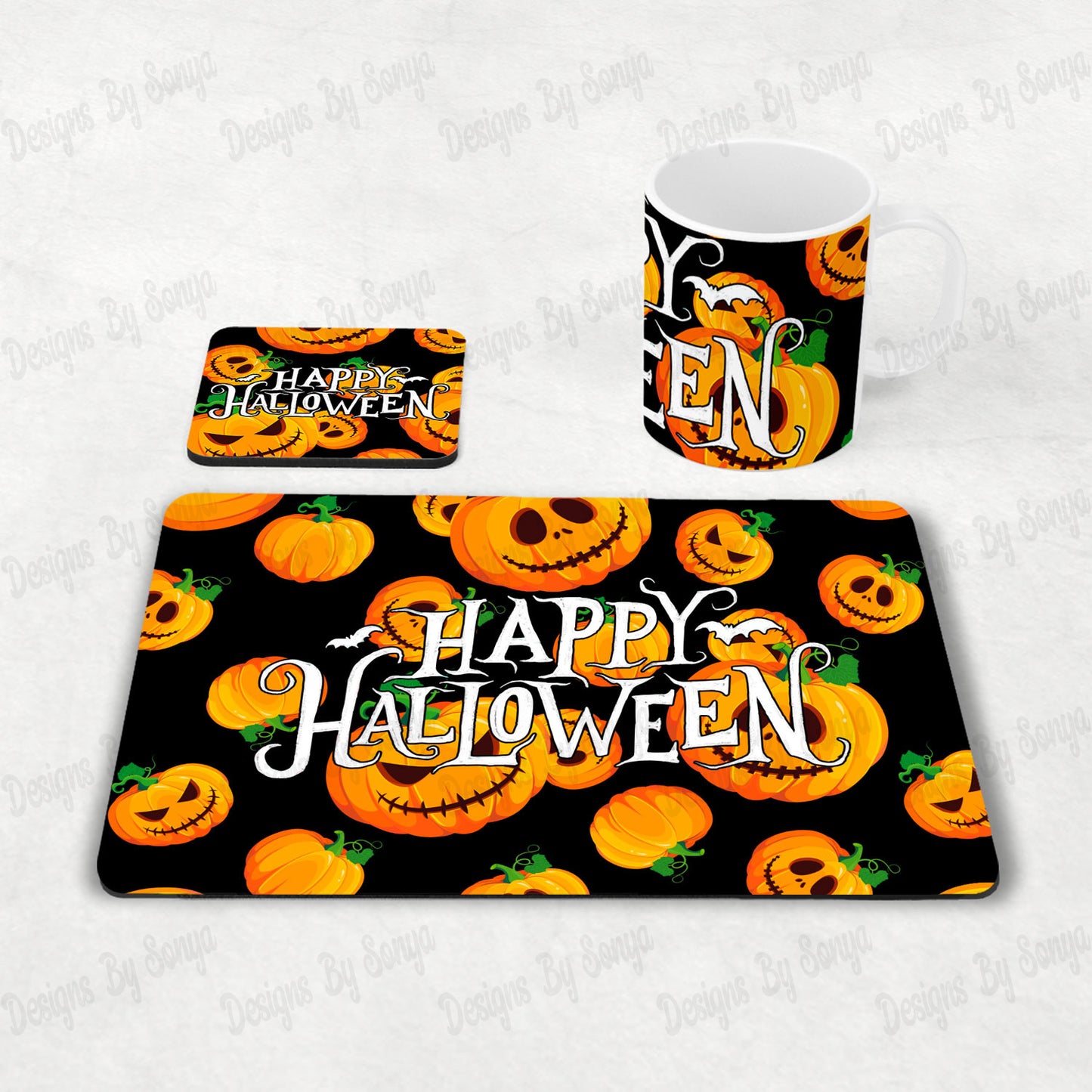 Halloween Pumpkin Themed Dinner Set