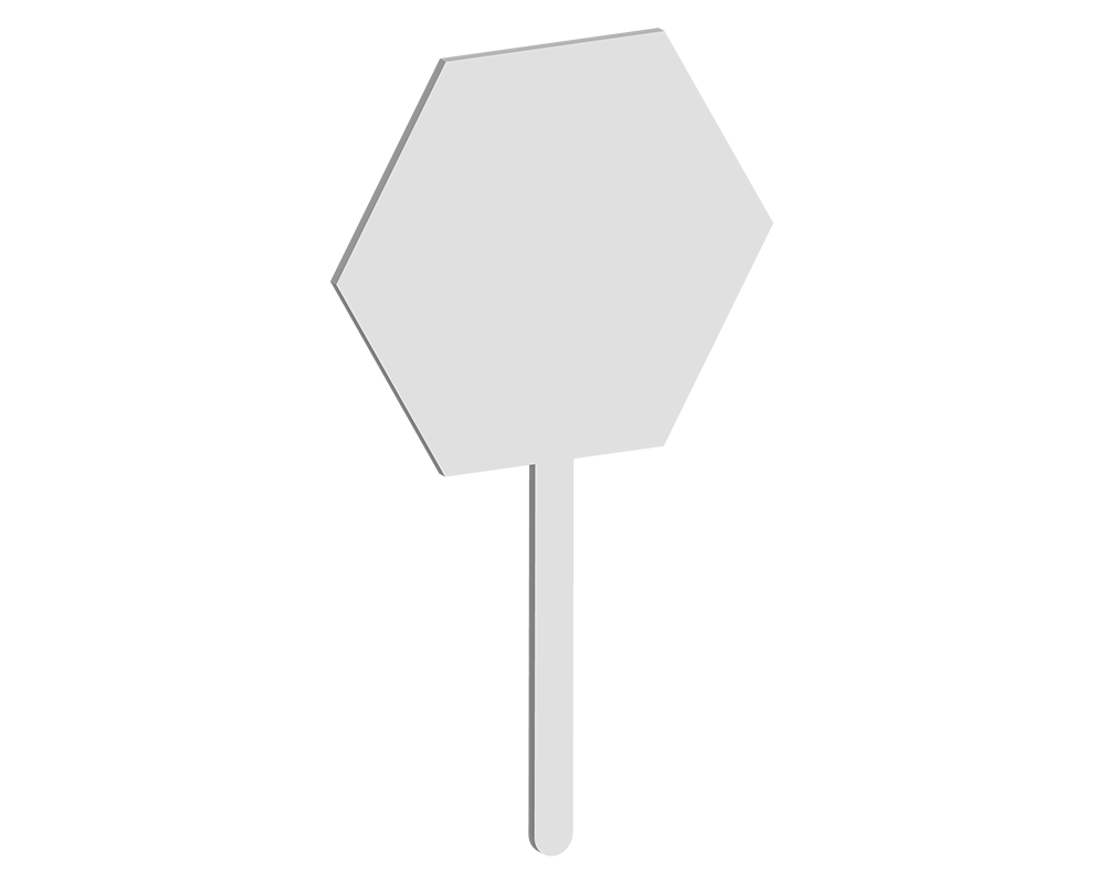 100mm Hexagon Cake Topper