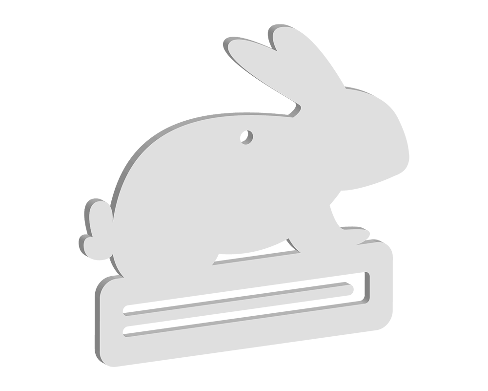 Hopping Bunny Note Holding Tag