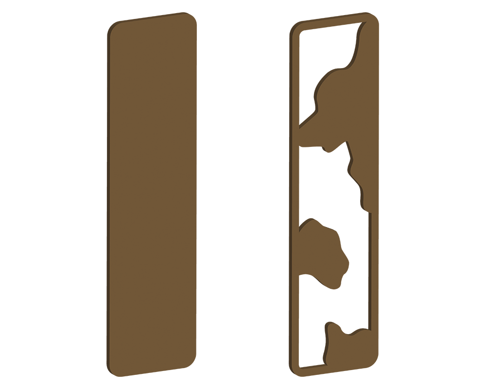 MDF Cow Themed Letters
