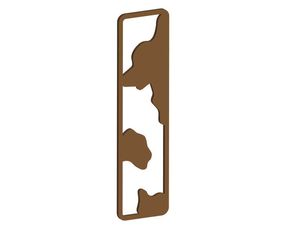 MDF Cow Themed Letters