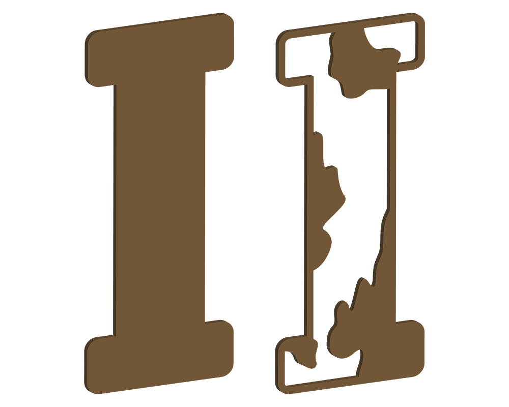 MDF Cow Themed Letters