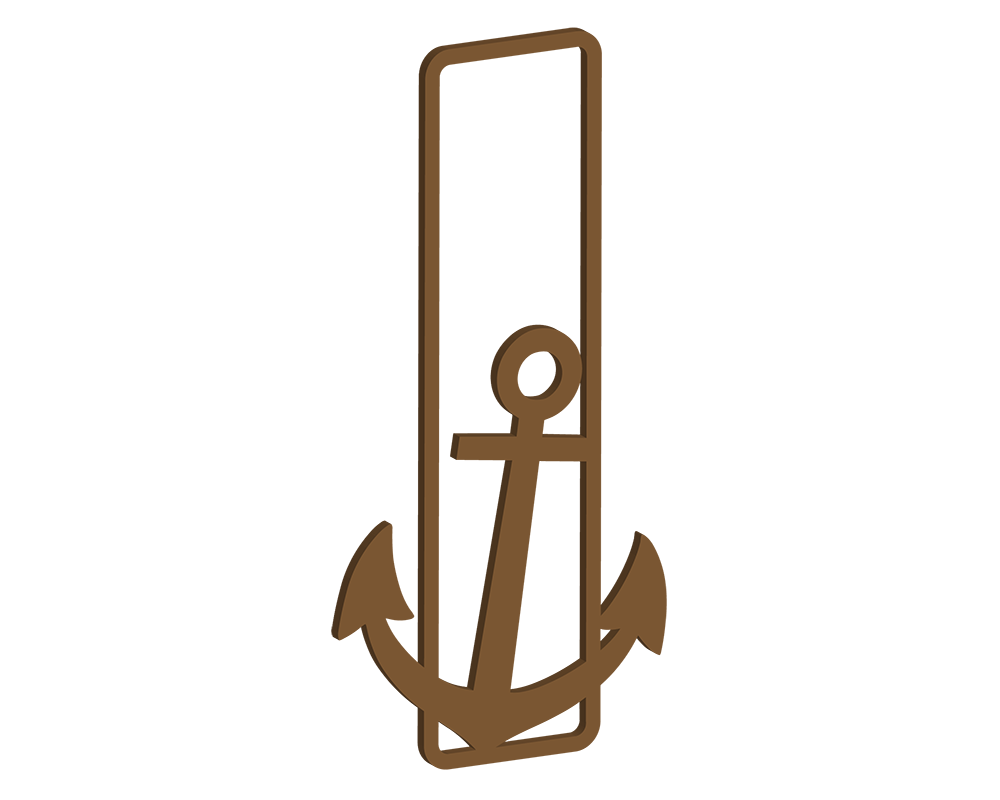 MDF Nautical Themed Letters (A-M)