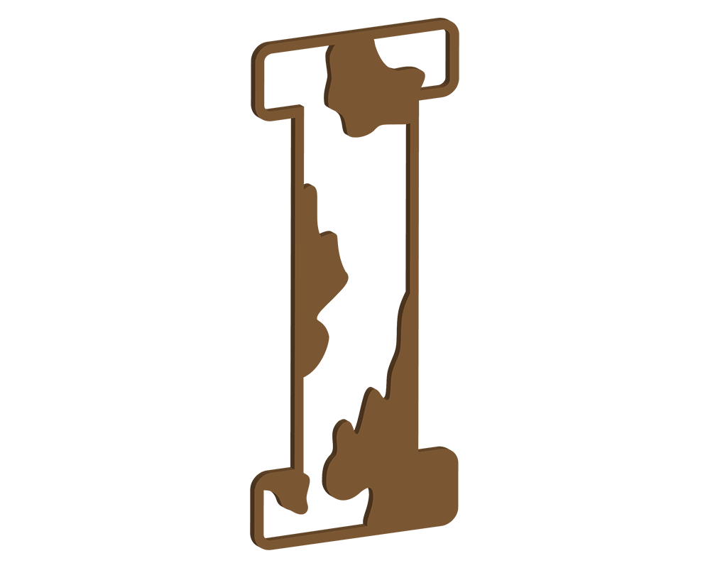 MDF Cow Themed Letters