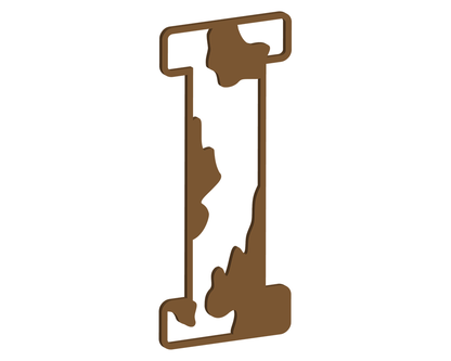 MDF Cow Themed Letters