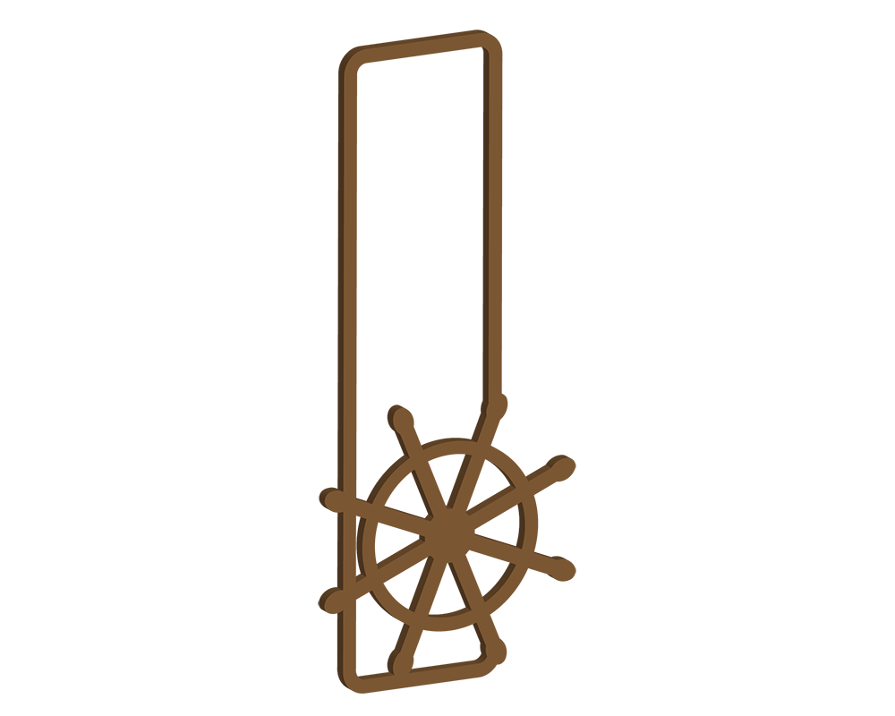 MDF Nautical Themed Letters (A-M)