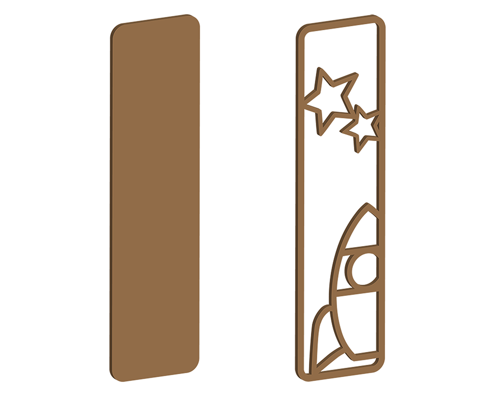 MDF Space Themed Letters