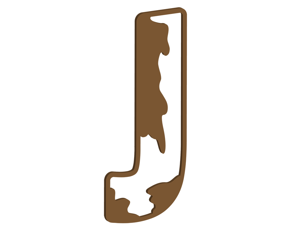 MDF Cow Themed Letters