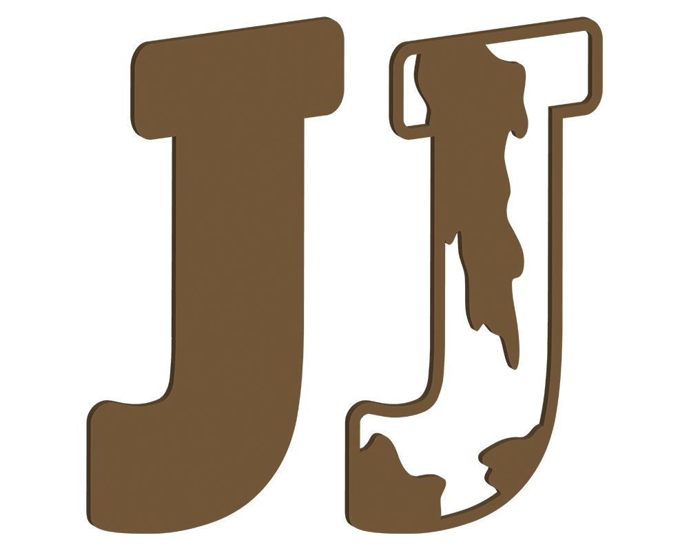 MDF Cow Themed Letters